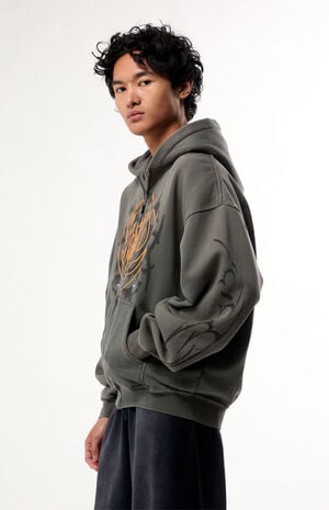 x Pacsun Night Star Zip Up Hoodie image number 3