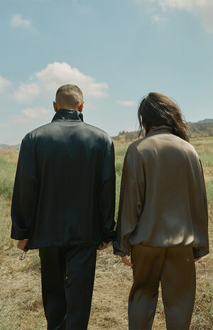 Eco Charmeuse Half-Zip Jacket image number 4