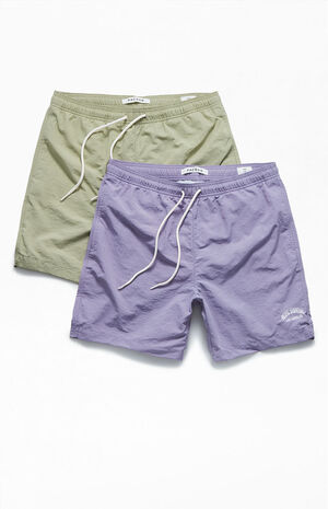 2 Pack Elm & Dusk 17" Swim Trunks image number 1
