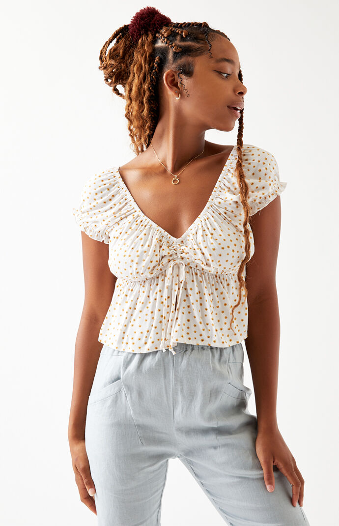 Open Front Babydoll Top