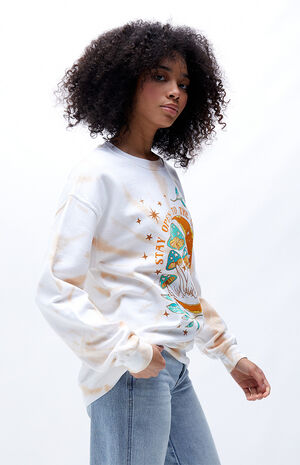 PS / LA Moon u0026 Mushrooms Tie Dye Sweatshirt | PacSun