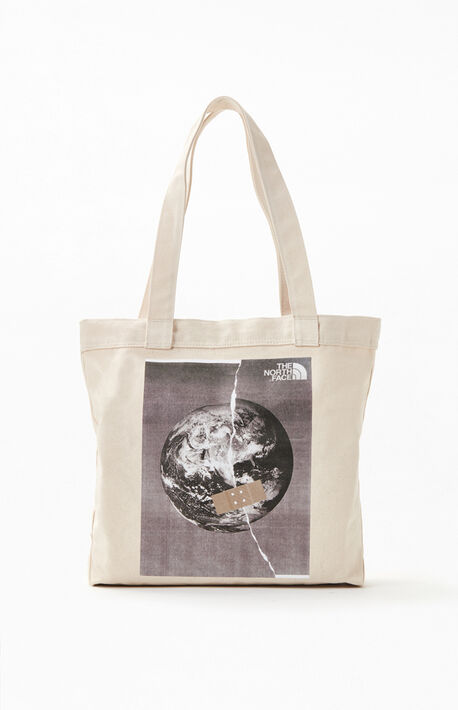 Grey &amp; Tan Cotton Tote Bag