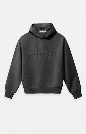 Charcoal Heather Embossed Classic Hoodie image number 1