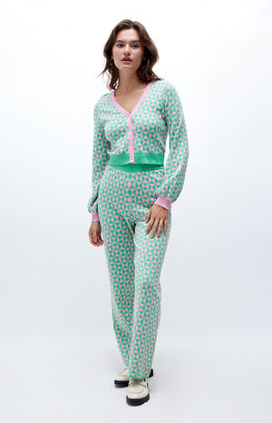 Organic Geo Knit Trousers image number 4