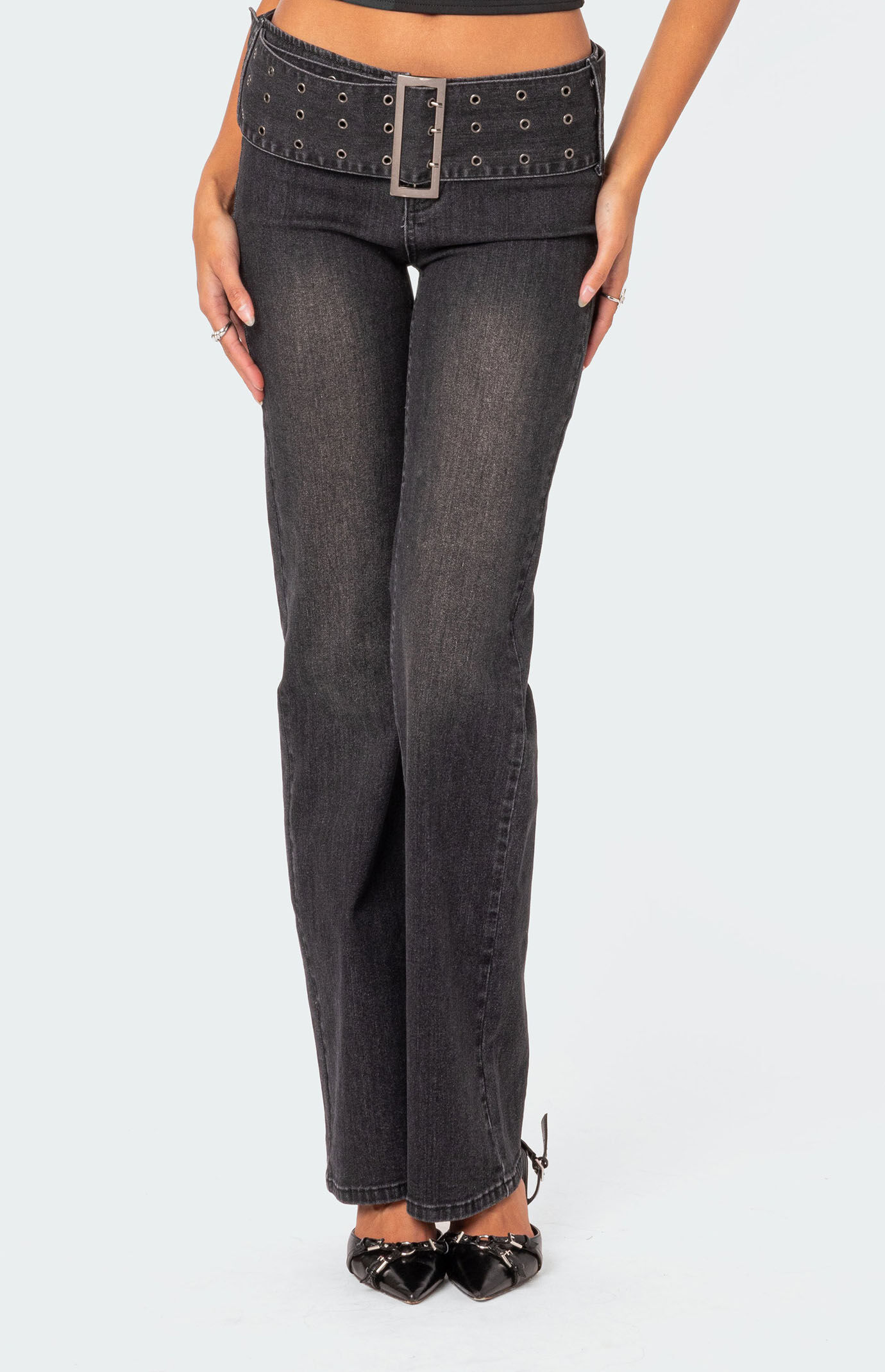 パンツ SIDE BELT DOCKING FLARE PANTS Rosen Kreuz】SIDE BELT DOCKING FLARE PANTS | OUR BRAND,Rosen