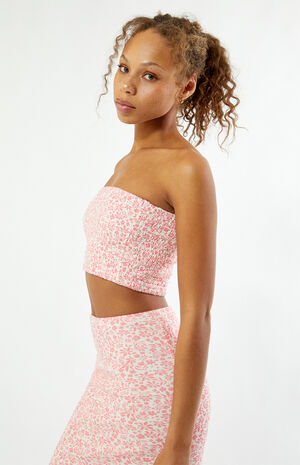 Floral Smocked Tube Top image number 2