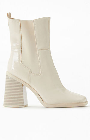 Women's Cream Lauren Boots image number 2