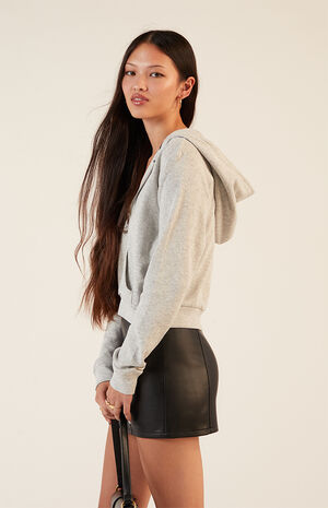 Waffle Knit Full Zip Hoodie image number 2