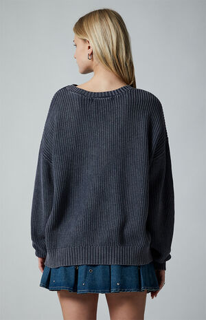 Thea Oversized Crew Neck Sweater image number 5