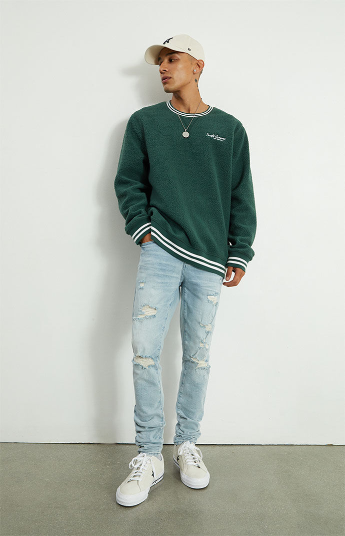 PacSun Light Ripped Stacked Skinny 