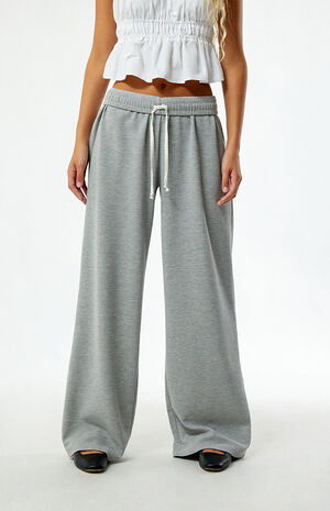 Waffle Knit Baggy Sweatpants image number 2