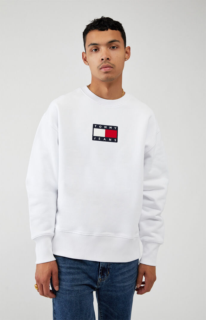 Small Flag Crew Neck Sweatshirt
