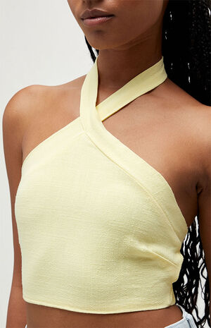 Kendall u0026 Kylie Crossover Cutout Halter Top | PacSun