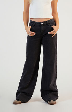 Casey Low Rise Baggy Jeans Black image number 2