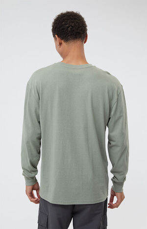 Sea Green Rhys Long Sleeve Regular Fit T-Shirt image number 3