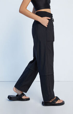 Black Dare To High Waisted Woven Pants image number 3
