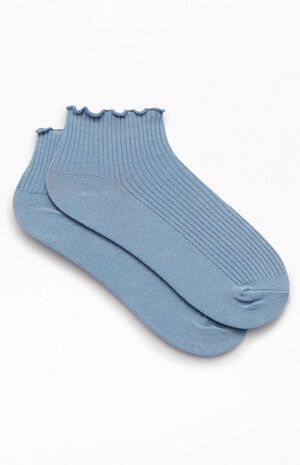 Ruffle Trim Ankle Socks image number 2