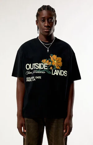 x Outside Lands Black Poppy T-Shirt image number 1