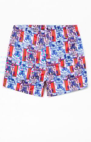 Pabst Blue Ribbon 4" Swim Trunks image number 2