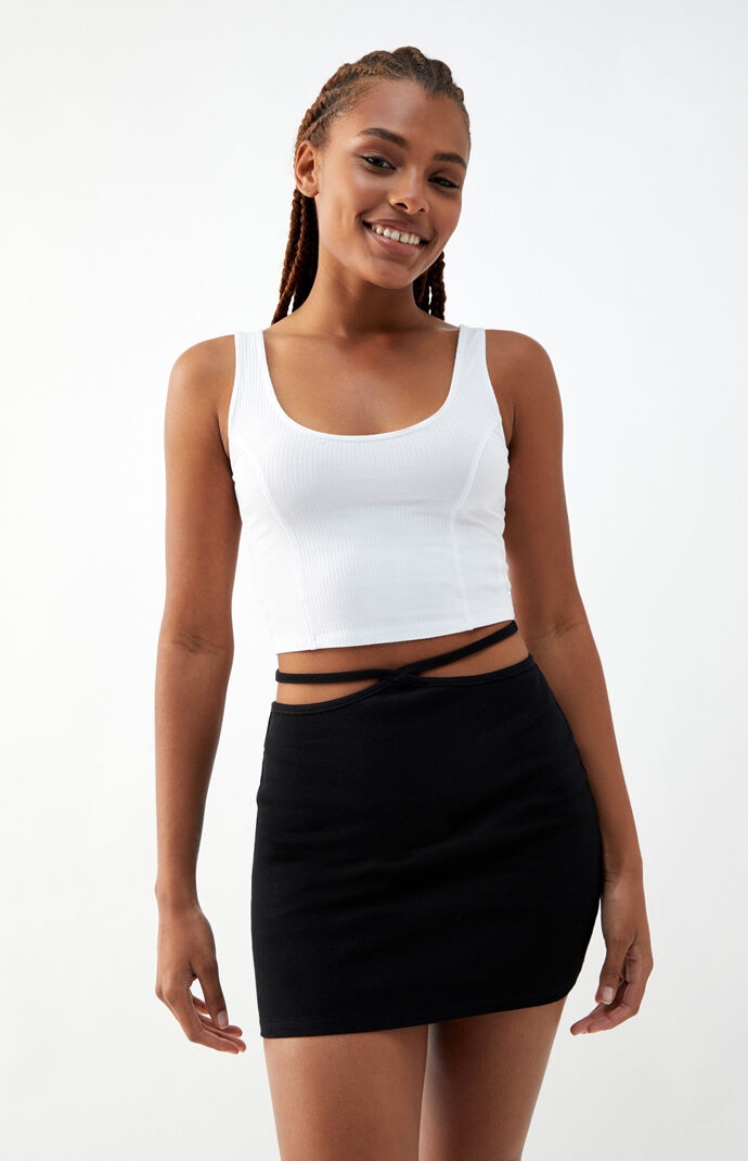LA Hearts Strap Mini Skirt PacSun