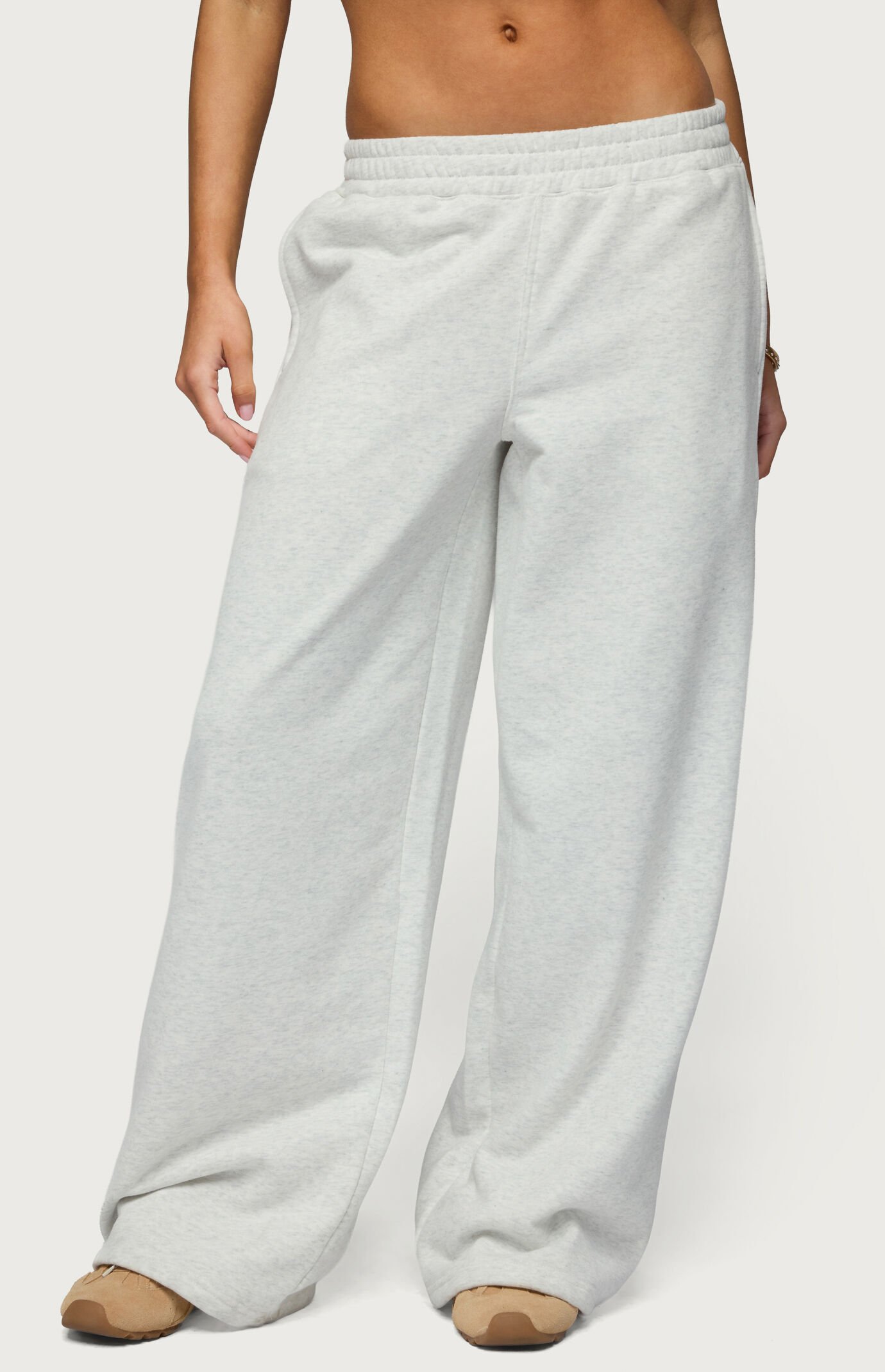 Edikted Jacie Wide Leg Sweatpants