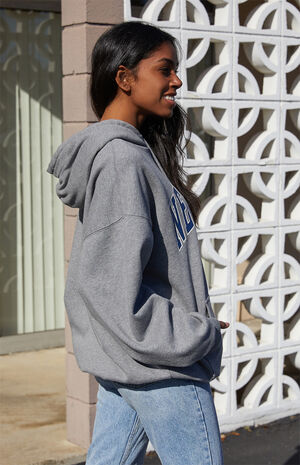 Heather Grey New York Hoodie image number 3