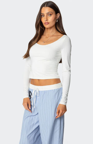 Millicent Wide Scoop Neck Top image number 3