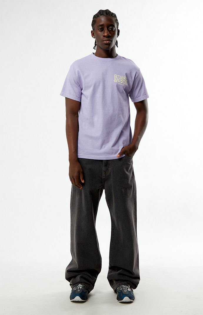 Bricks & Wood Purple Classic For Daily Use Core Logo T-Shirt
