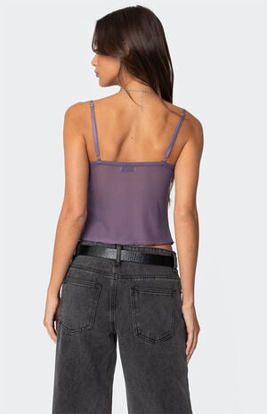 Serafina Sheer Mesh Tank Top image number 5