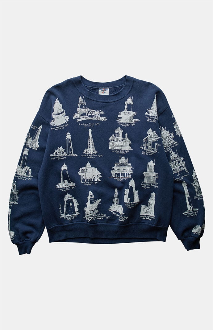 PS VINTAGE 90s Light Houses Crew Neck Sweatshirt