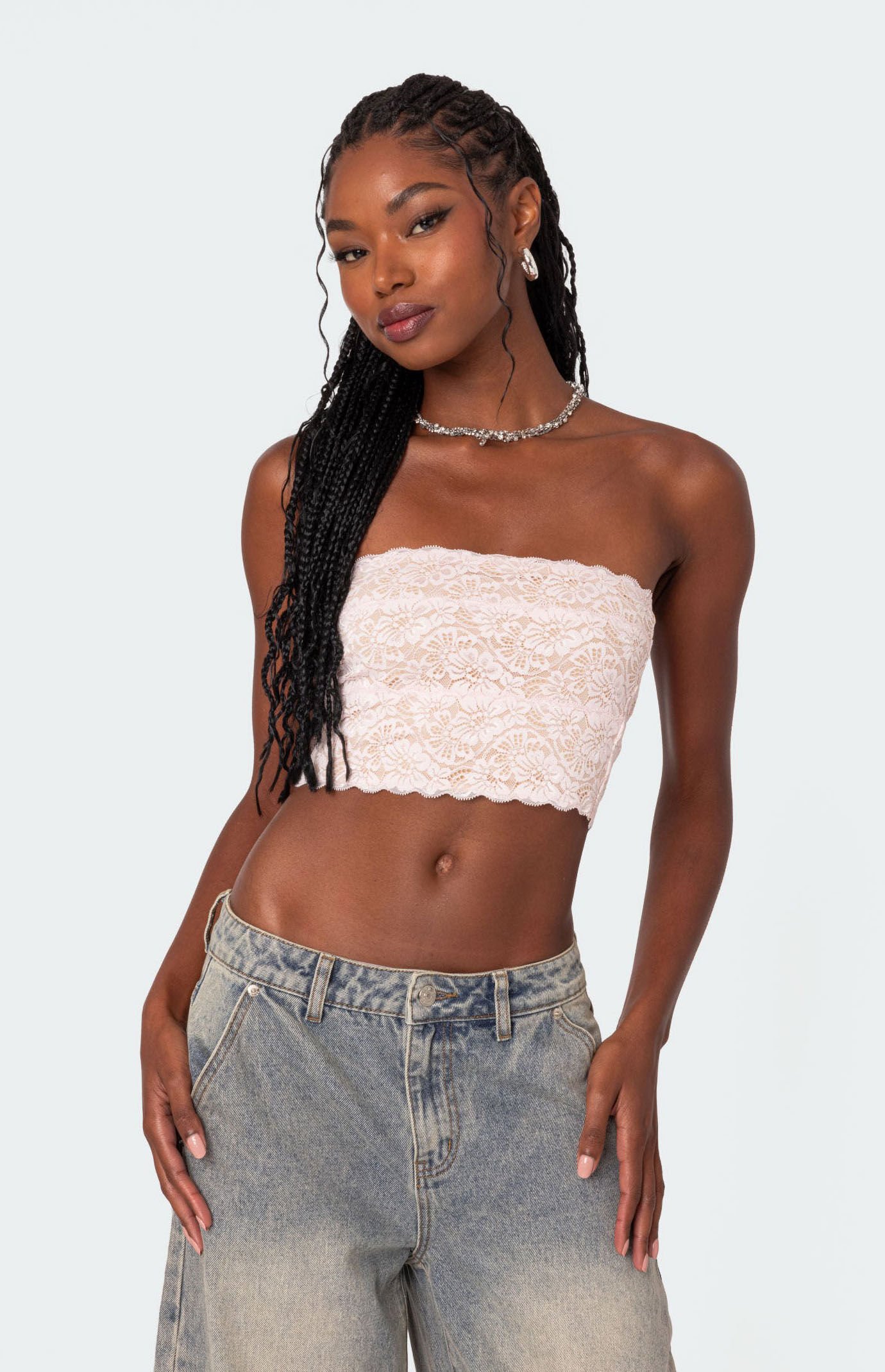 Lace tube tops shop