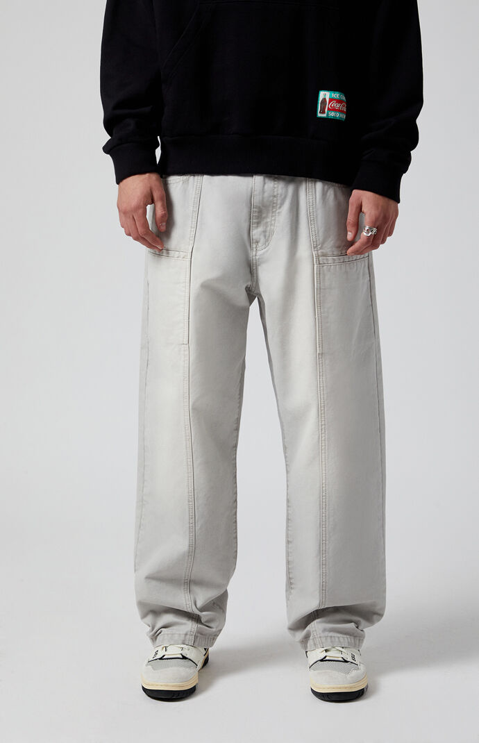 Pacsun Gray Baggy Paneled Baggy Pants | Pacsun