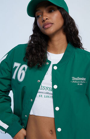 green st. louis letterman jacket