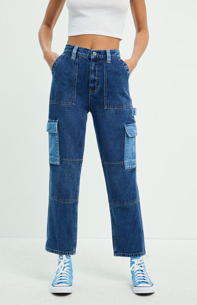 corine blue skate pants pacsun