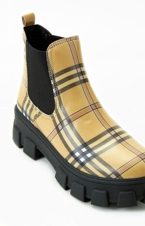 Women's Brown Plaid Darielle Boots image number 6