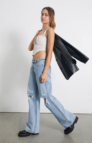 Faux Leather Corset Top image number 4