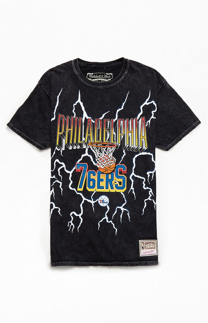 \u0026 Ness Lightening 76ers T-Shirt | PacSun