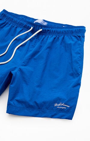 Electric Blue Collegiate Solid 6.5" Swim Trunks image number 4