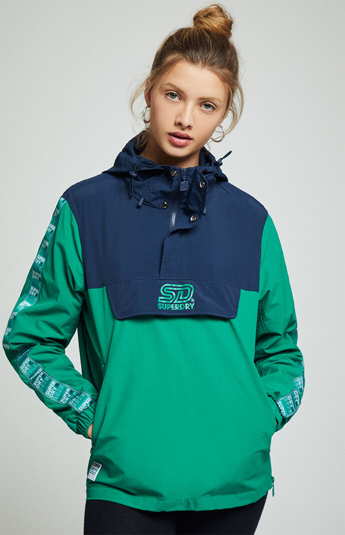 pacsun 90s color block denim jacket