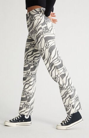 Eco Trippy Butterfly Dad Jeans image number 3