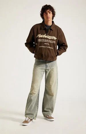 Mason Baggy Barrel Jeans Medium Blue Tinted image number 6