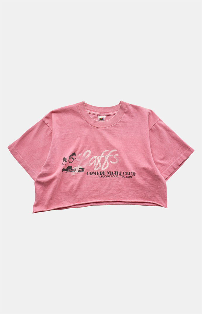 PS VINTAGE 90s Laffs Comedy Night Club Cropped Graphic T-Shirt