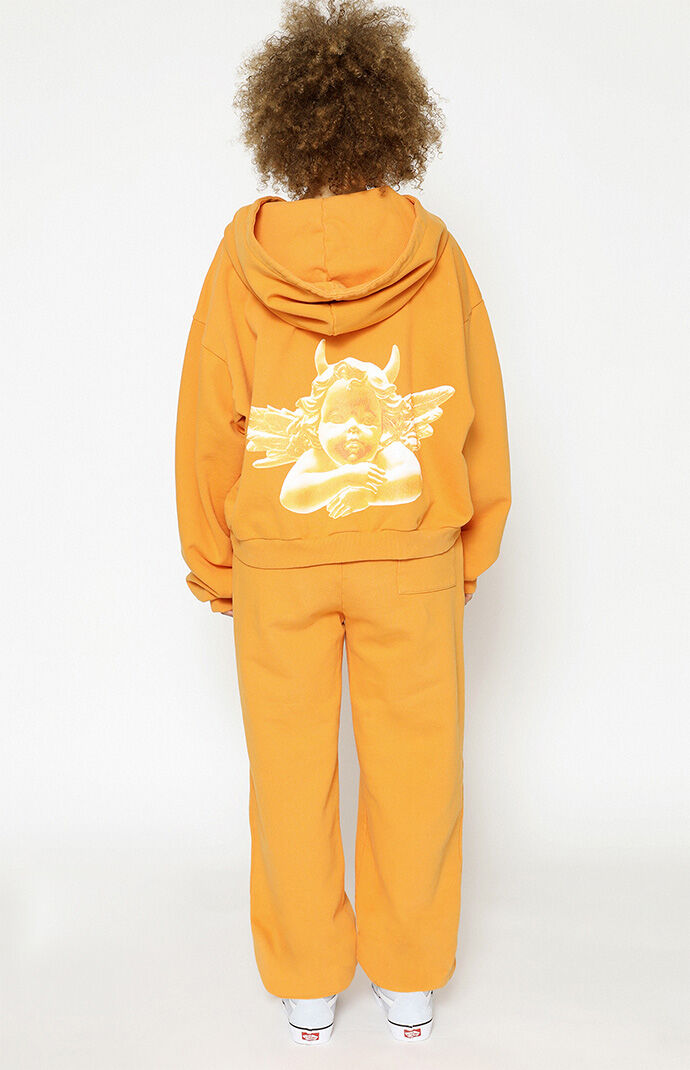 Boys lie orange best sale hoodie