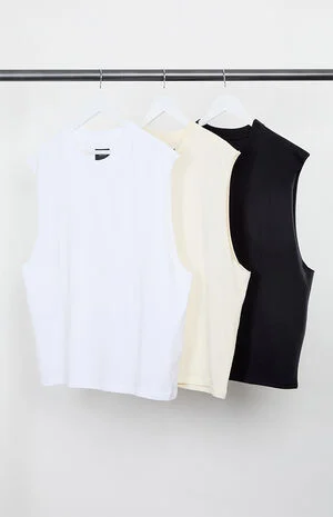 3 Pack Cut Off Muscle T-Shirts image number 1