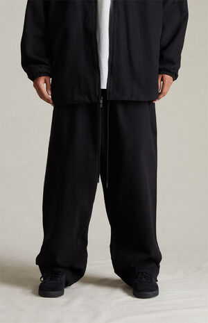 Overdye Black Denim Relaxed Lounge Pants image number 2