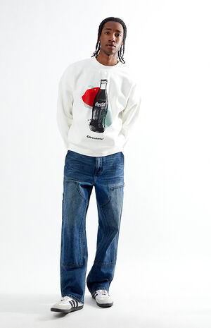 x Coca-Cola Mixed Crew Neck Sweatshirt image number 4