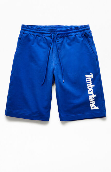 Blue Graphic Sweat Shorts