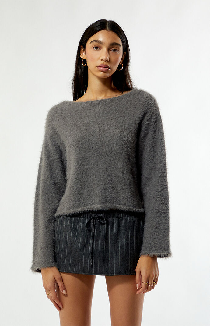 Beverly and Beck Lola Fuzzy Knit Sweater