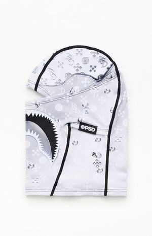 Warfare White Diamond Hooded Mask image number 1