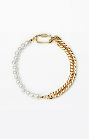 Pearl & Gold Bracelet image number 1